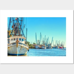 Darien Shrimp Boats Posters and Art